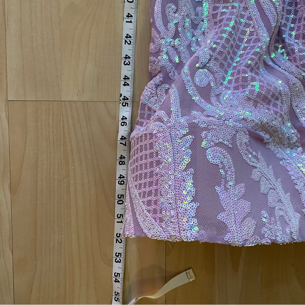 Off-The-Shoulder Patterned A-Line Prom Dress With… - image 7